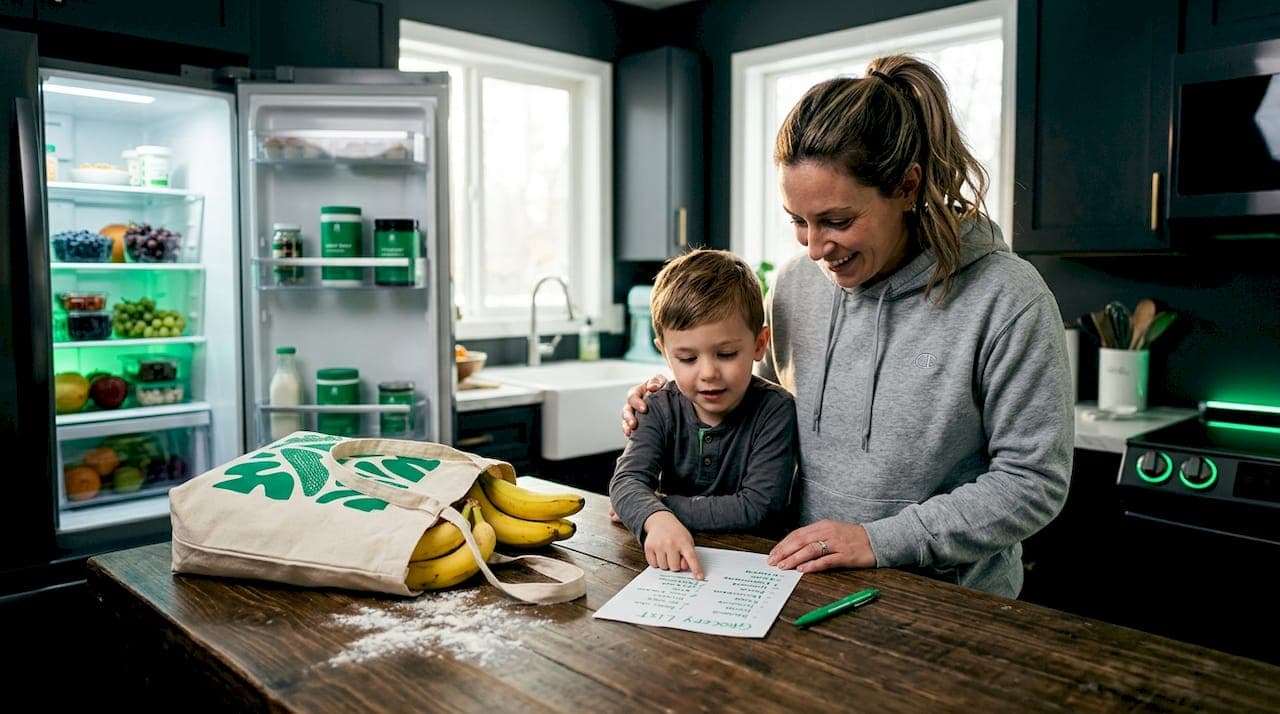 How grocery list planners improve family nutrition